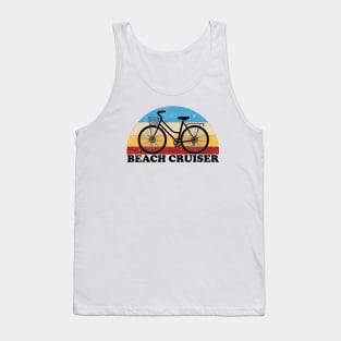 Beach Cruiser Bike Vintage Colors Tank Top